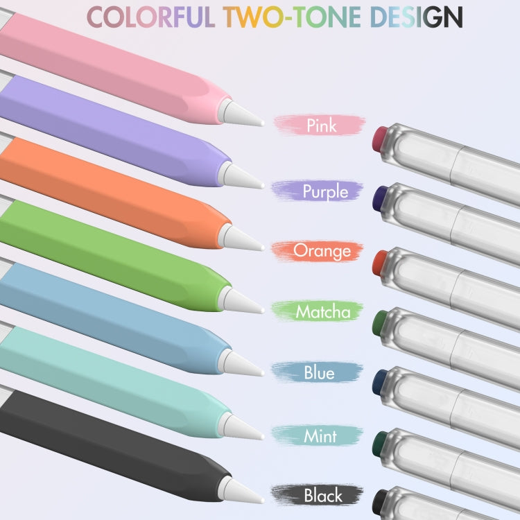 For Apple Pencil 2 AhaStyle PT-LC05 Jelly Style Translucent Silicone Protective Pen Case(Purple) - free shipping - PMC TechLife - Order now!