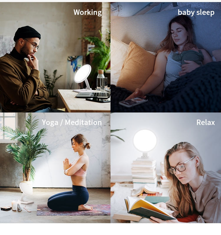 Wireless Charger SAD Therapy Light Intelligent Timing Emotional Physiotherapy Light(UK Plug) - Others by PMC TechLife | Online Shopping South Africa | PMC TechLife