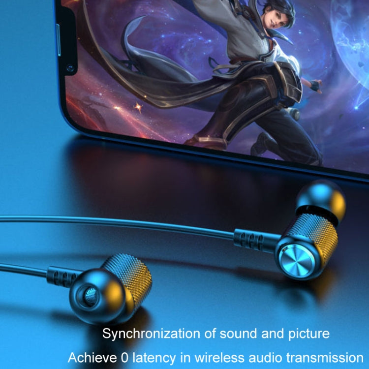 Wireless Hanging Neck Long Battery Life Sports Binaural Bluetooth Headset(Pink OPP Bag) - Neck-mounted Earphone by PMC TechLife | Online Shopping South Africa | PMC TechLife