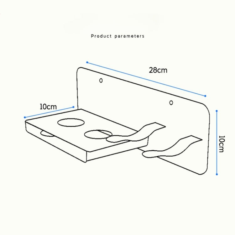 For Dyson Hair Dryer Holder Bathroom Wall-mounted Storage Rack Upgraded Model - free shipping - PMC TechLife - Order now!