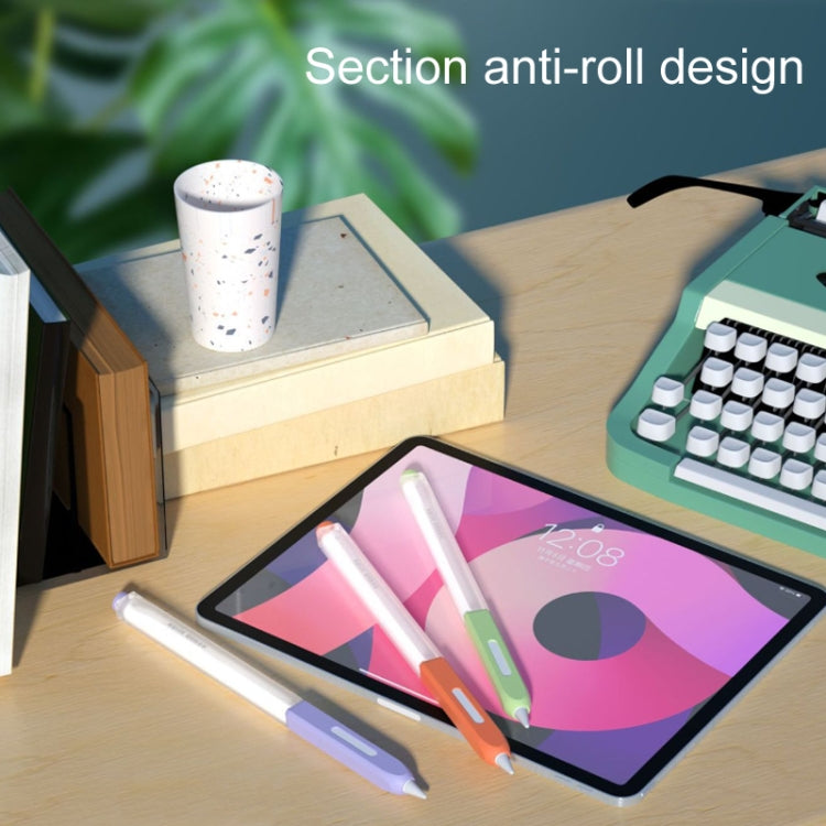 For Apple Pencil 2 Non-Slip Anti-Fall Translucent Segmented Pen Case(Sky Blue) - Pencil Accessories by PMC TechLife | Online Shopping South Africa | PMC TechLife