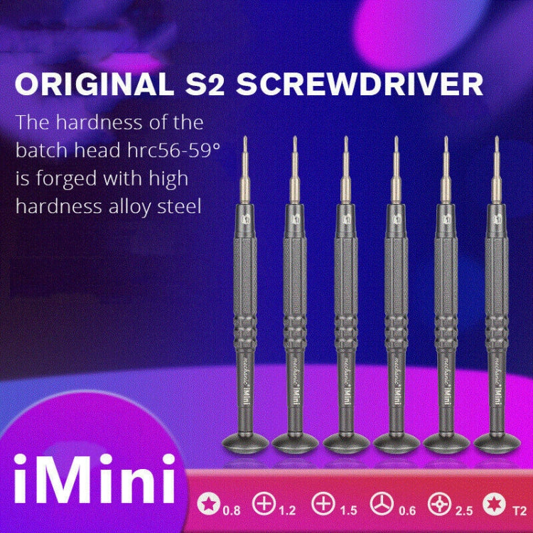 MECHANIC iMini Series Mobile Phone Repair Glasses Screw Batch Clock Tool, Series: Phillips 1.2 - Screwdriver by MECHANIC | Online Shopping South Africa | PMC TechLife