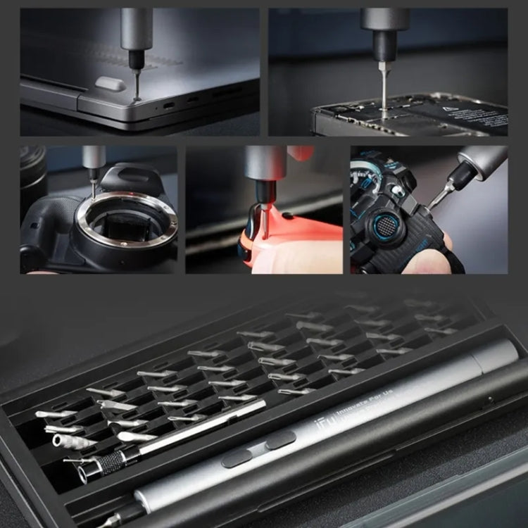 IFu 42-In-1 Electric Screwdriver Set Precisions USB Fast Charging Screw Driver With LED Work Light(D2 Plus) - free shipping - PMC TechLife - Order now!