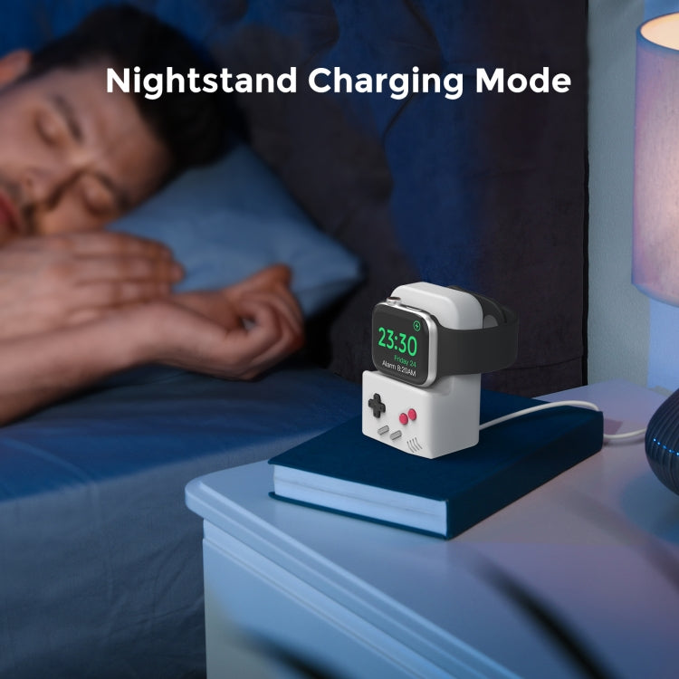 For Apple Watch Silicone Charging Stand Charging Base Storage Stand With Charger(Black) - Charger / Holder by PMC TechLife | Online Shopping South Africa | PMC TechLife