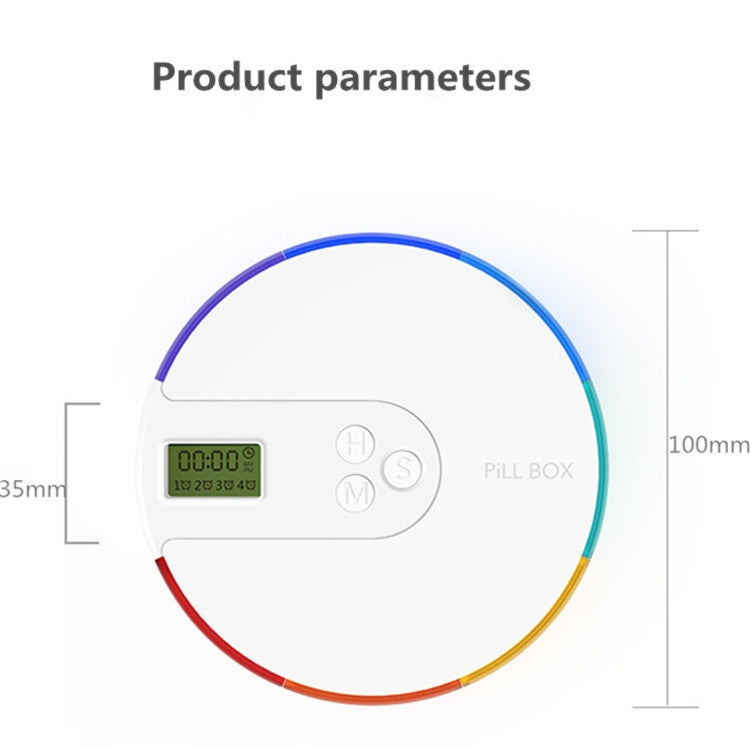 One Week Portable Timing Smart Pill Boxes Elder Reminding Electronic Medicine Box(Purple) - Pill Boxes by PMC TechLife | Online Shopping South Africa | PMC TechLife | Buy Now Pay Later Mobicred