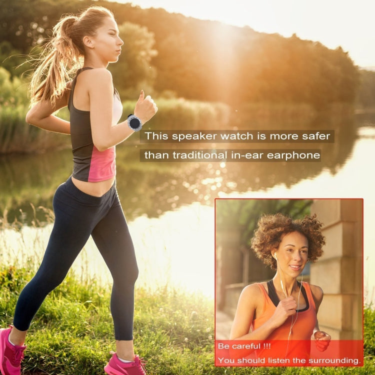 U6 Smart Wireless Bluetooth V3.0 + EDR Sport Music Watch Speaker, Support Hands-free Calls & FM Radio & TF Card(Silver) - Desktop Speaker by PMC TechLife | Online Shopping South Africa | PMC TechLife