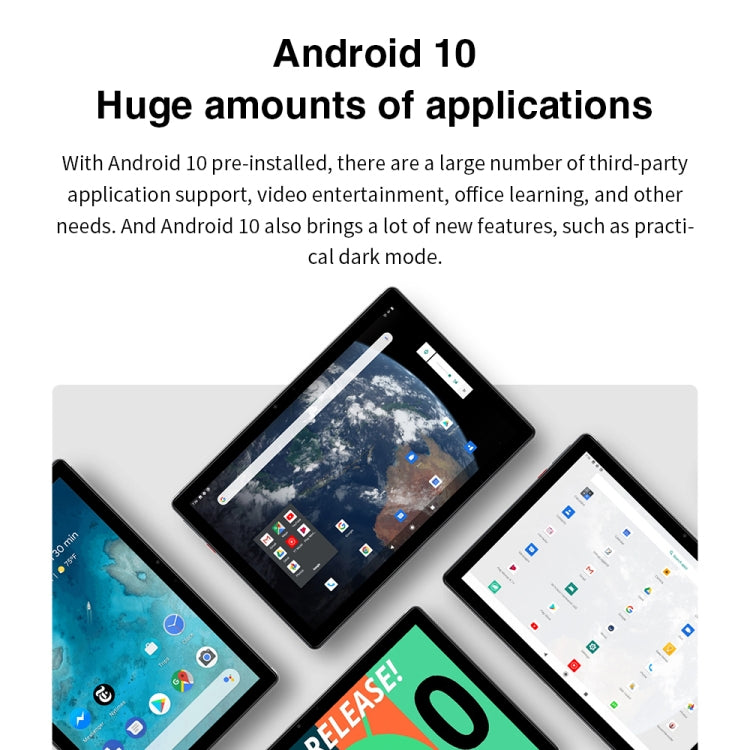 CHUWI Surpad 4G LTE Tablet PC, 10.1 inch, 4GB+128GB, Android 10.0, Helio MT6771V Octa Core up to 2.0GHz, Support Dual SIM & OTG & Bluetooth & Dual Band WiFi, EU Plug (Black+Grey) - free shipping - PMC TechLife - Order now!