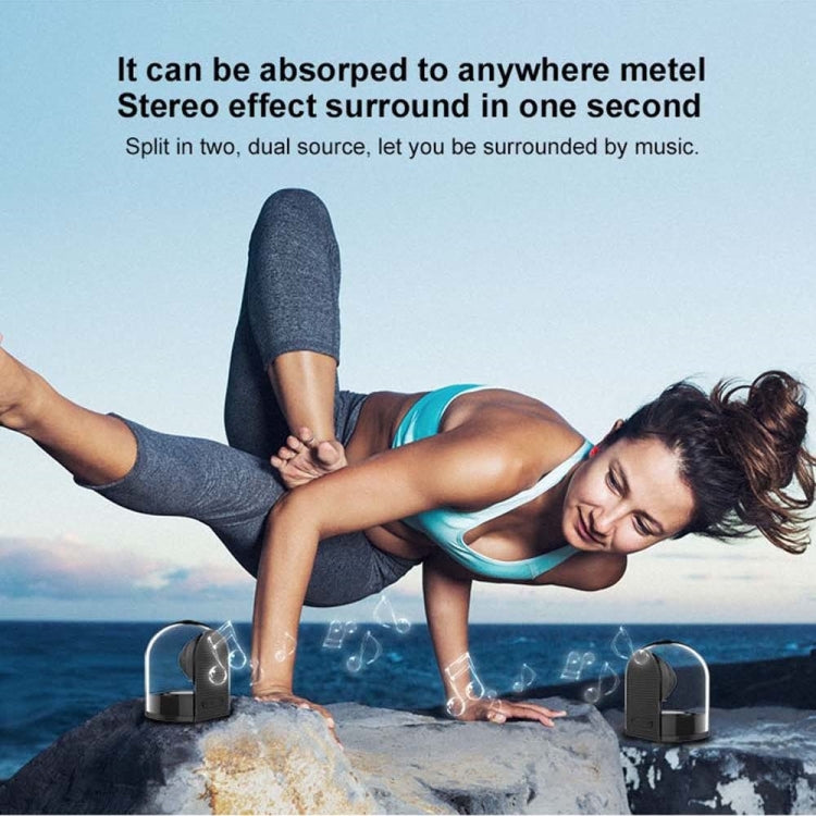 OVEVO True 3D TWS Magnetic Wireless Bluetooth Stereo Surround HiFi Speaker with Full Transparent Home - Mini Speaker by OVEVO | Online Shopping South Africa | PMC TechLife