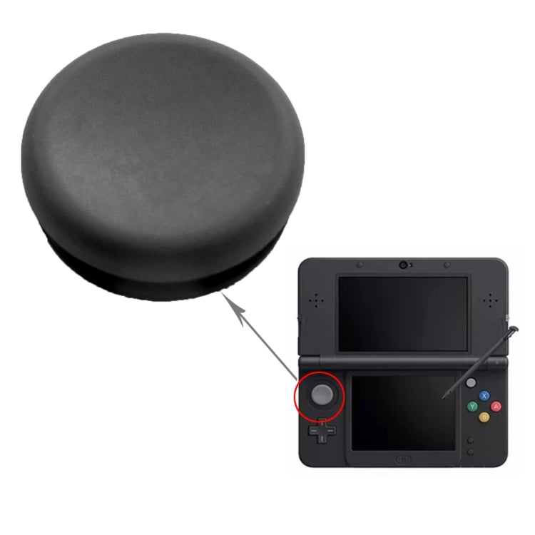 Analog Controller Stick Cap 3D Joystick Cap for New 3DS(Black) - 3DS Spare Parts by PMC TechLife | Online Shopping South Africa | PMC TechLife | Buy Now Pay Later Mobicred