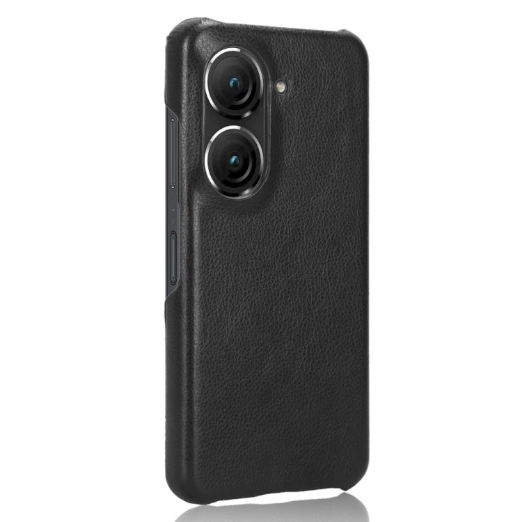 For ASUS Zenfone 9 Litchi Texture Back Cover Phone Case (Black) - ASUS Cases by PMC TechLife | Online Shopping South Africa | PMC TechLife