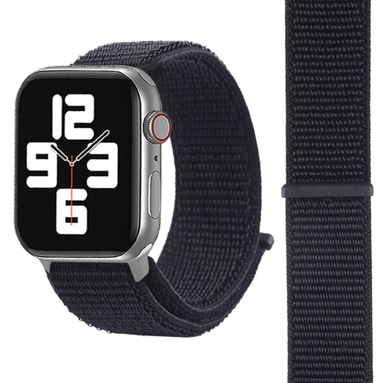For Apple Watch 46mm / 49mm / 45mm / 44mm Simple Fashion Nylon Watch Band with Magic Stick(Black) - Watch Bands by PMC TechLife | Online Shopping South Africa | PMC TechLife | Buy Now Pay Later Mobicred