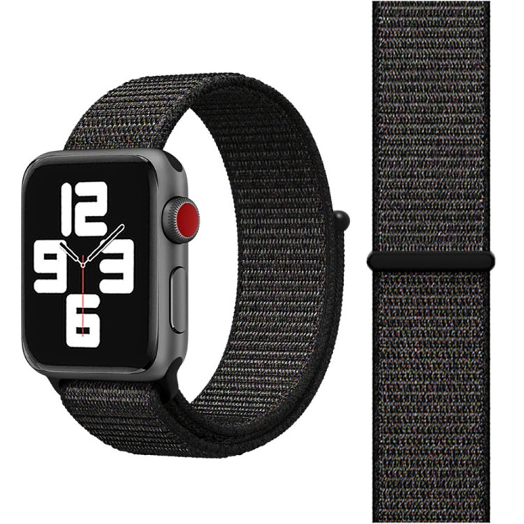 For Apple Watch 46mm / 49mm / 45mm / 44mm Simple Fashion Nylon Watch Band with Magic Stick(Nightfall Black) - Watch Bands by PMC TechLife | Online Shopping South Africa | PMC TechLife | Buy Now Pay Later Mobicred