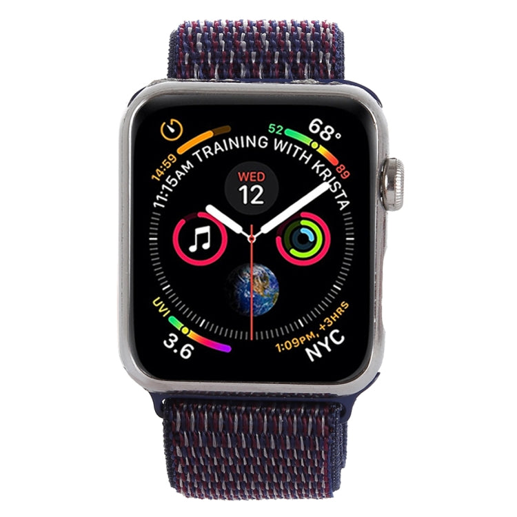 For Apple Watch 46mm / 49mm / 45mm / 44mm Simple Fashion Nylon Watch Band with Magic Stick(Dark Purple) - Watch Bands by PMC TechLife | Online Shopping South Africa | PMC TechLife | Buy Now Pay Later Mobicred