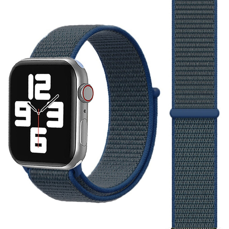 For Apple Watch 46mm / 49mm / 45mm / 44mm Simple Fashion Nylon Watch Band with Magic Stick(Dark Blue) - Watch Bands by PMC TechLife | Online Shopping South Africa | PMC TechLife | Buy Now Pay Later Mobicred