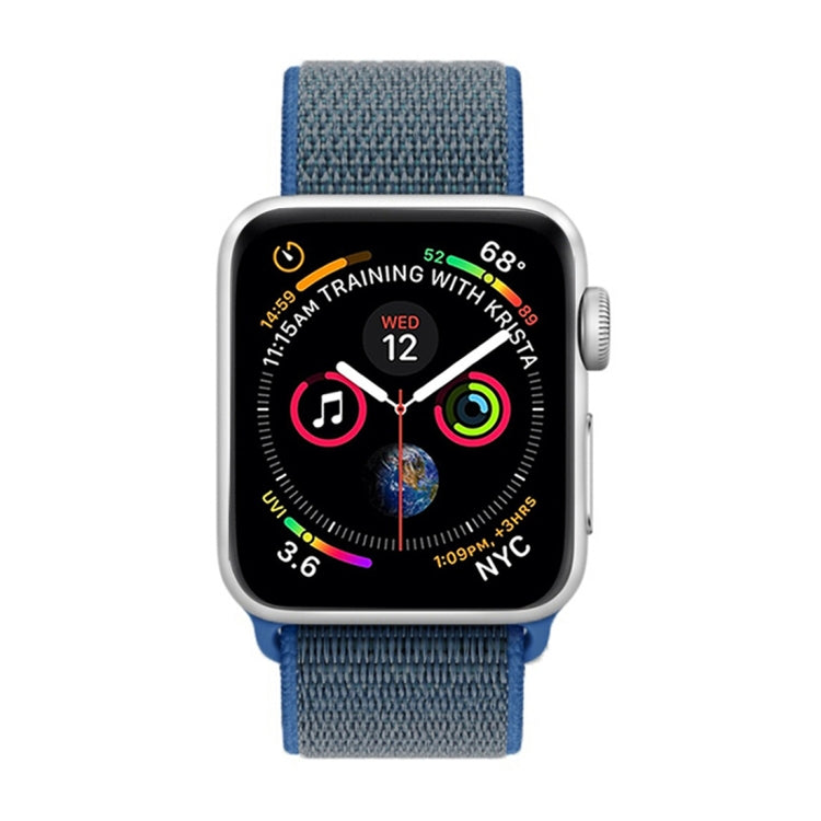 For Apple Watch 46mm / 49mm / 45mm / 44mm Simple Fashion Nylon Watch Band with Magic Stick(Dark Blue) - Watch Bands by PMC TechLife | Online Shopping South Africa | PMC TechLife | Buy Now Pay Later Mobicred