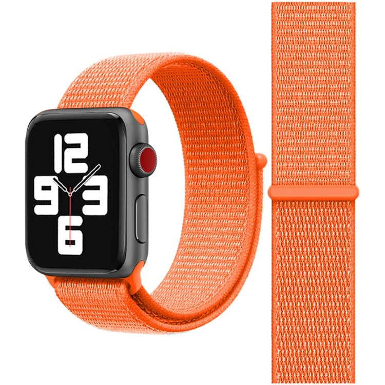 For Apple Watch 46mm / 49mm / 45mm / 44mm Simple Fashion Nylon Watch Band with Magic Stick(Orange) - Watch Bands by PMC TechLife | Online Shopping South Africa | PMC TechLife | Buy Now Pay Later Mobicred