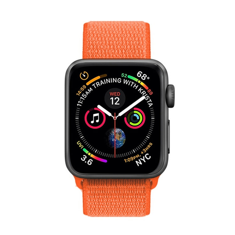 For Apple Watch 46mm / 49mm / 45mm / 44mm Simple Fashion Nylon Watch Band with Magic Stick(Orange) - Watch Bands by PMC TechLife | Online Shopping South Africa | PMC TechLife | Buy Now Pay Later Mobicred