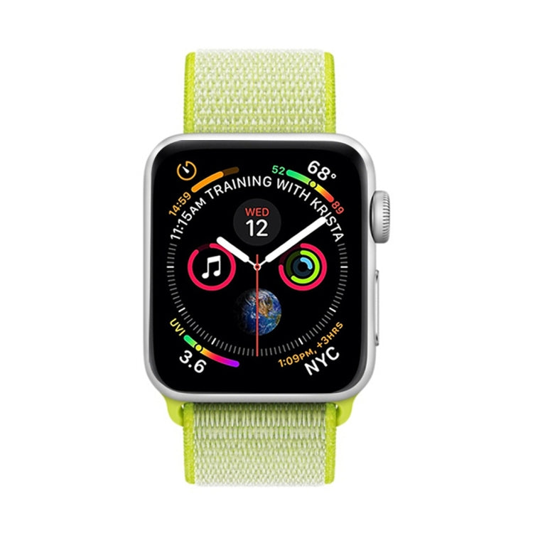 For Apple Watch 46mm / 49mm / 45mm / 44mm Simple Fashion Nylon Watch Band with Magic Stick(Fluorescent Green Light) - Watch Bands by PMC TechLife | Online Shopping South Africa | PMC TechLife | Buy Now Pay Later Mobicred