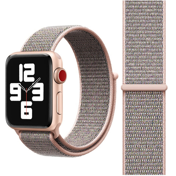 For Apple Watch 46mm / 49mm / 45mm / 44mm Simple Fashion Nylon Watch Band with Magic Stick(Pink) - Watch Bands by PMC TechLife | Online Shopping South Africa | PMC TechLife | Buy Now Pay Later Mobicred