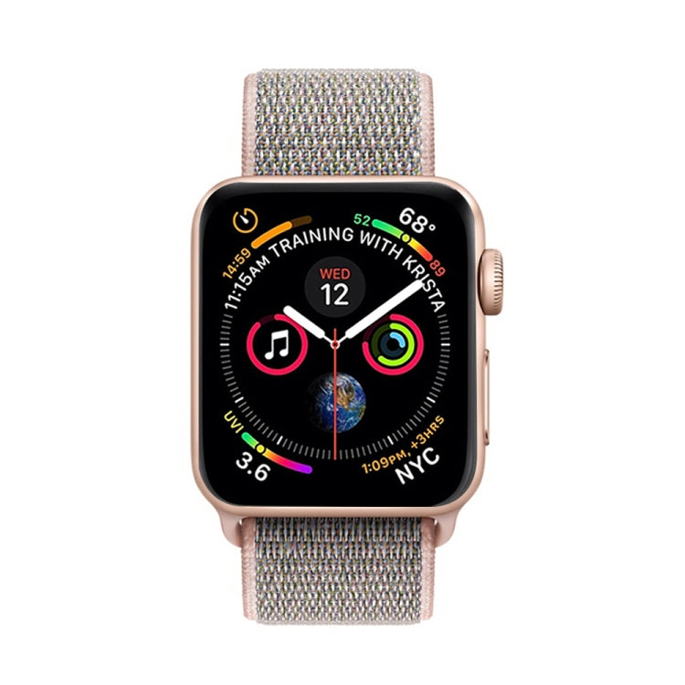For Apple Watch 46mm / 49mm / 45mm / 44mm Simple Fashion Nylon Watch Band with Magic Stick(Pink) - Watch Bands by PMC TechLife | Online Shopping South Africa | PMC TechLife | Buy Now Pay Later Mobicred