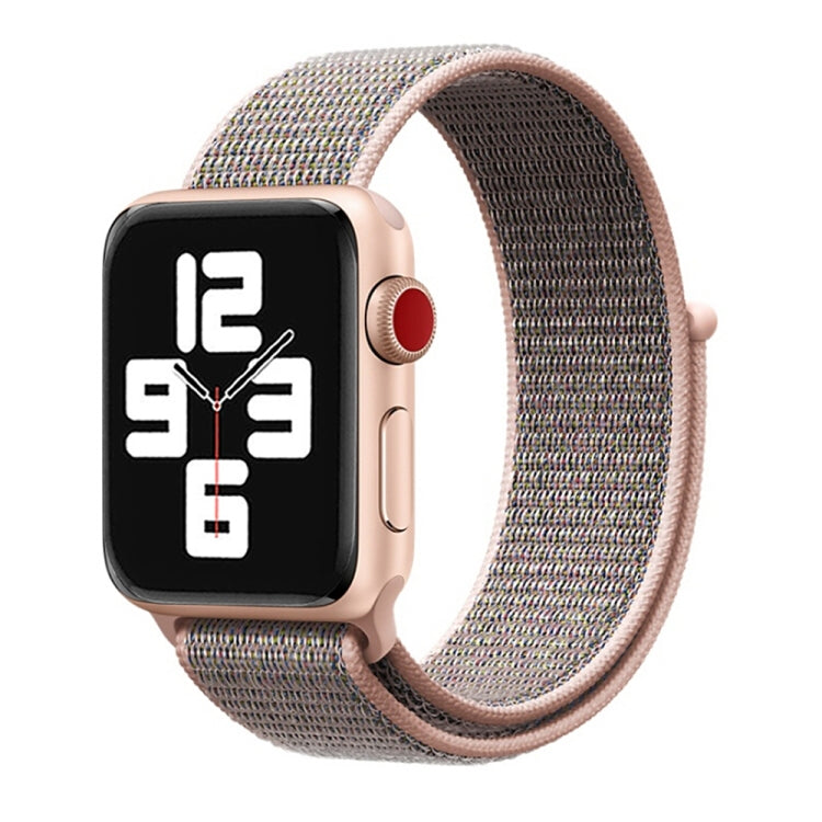For Apple Watch 46mm / 49mm / 45mm / 44mm Simple Fashion Nylon Watch Band with Magic Stick(Pink) - Watch Bands by PMC TechLife | Online Shopping South Africa | PMC TechLife | Buy Now Pay Later Mobicred