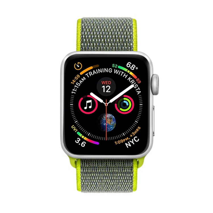 For Apple Watch 46mm / 49mm / 45mm / 44mm Simple Fashion Nylon Watch Band with Magic Stick(Green) - Watch Bands by PMC TechLife | Online Shopping South Africa | PMC TechLife | Buy Now Pay Later Mobicred