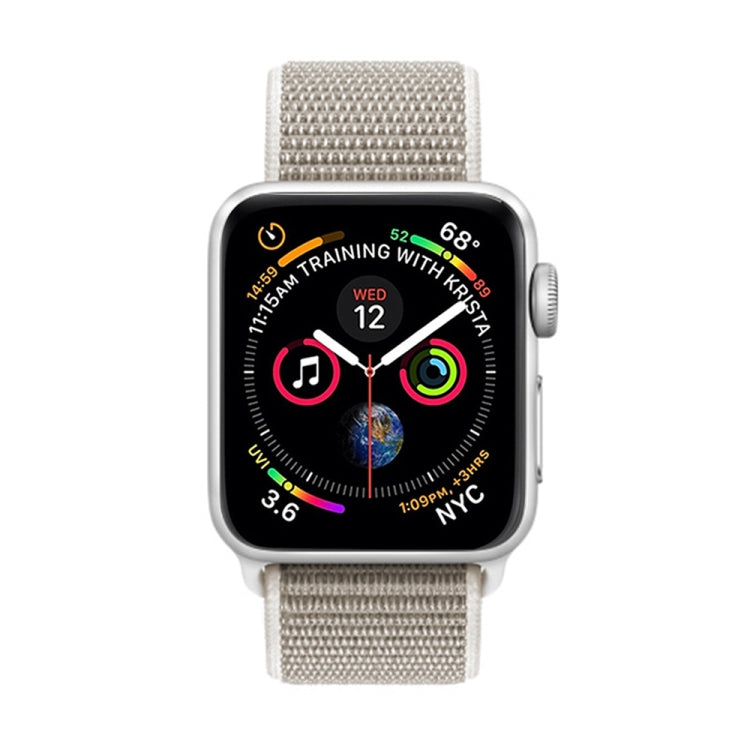 For Apple Watch 46mm / 49mm / 45mm / 44mm Simple Fashion Nylon Watch Band with Magic Stick(Light Grey) - Watch Bands by PMC TechLife | Online Shopping South Africa | PMC TechLife | Buy Now Pay Later Mobicred