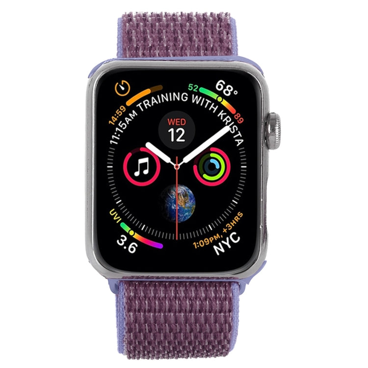 For Apple Watch 46mm / 49mm / 45mm / 44mm Simple Fashion Nylon Watch Band with Magic Stick(Light Purple) - Watch Bands by PMC TechLife | Online Shopping South Africa | PMC TechLife | Buy Now Pay Later Mobicred