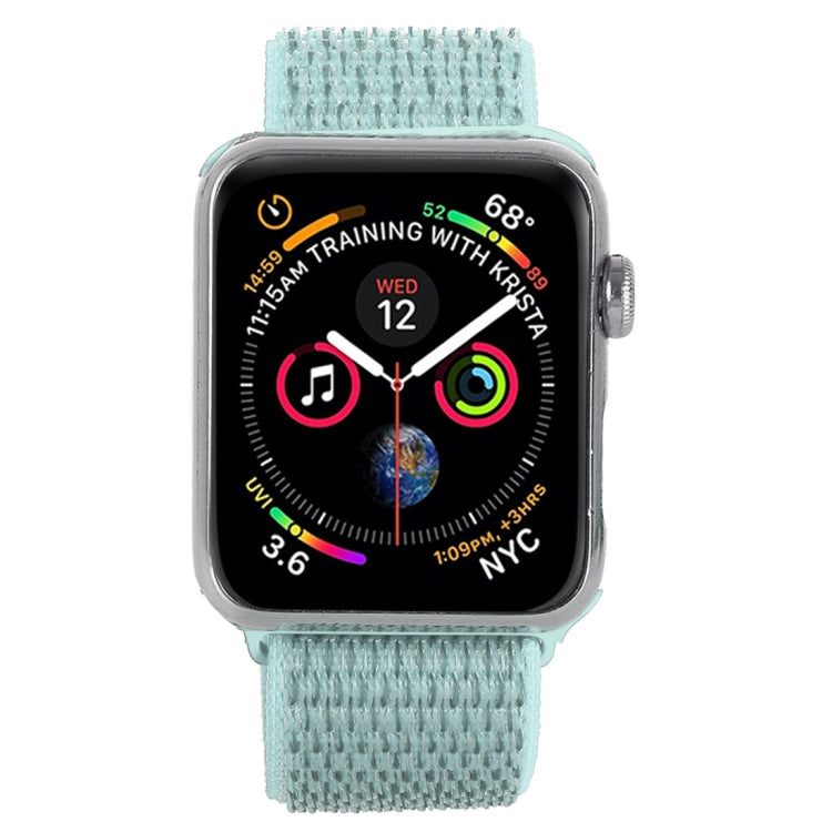 For Apple Watch 46mm / 49mm / 45mm / 44mm Simple Fashion Nylon Watch Band with Magic Stick(Mint Green) - Watch Bands by PMC TechLife | Online Shopping South Africa | PMC TechLife | Buy Now Pay Later Mobicred