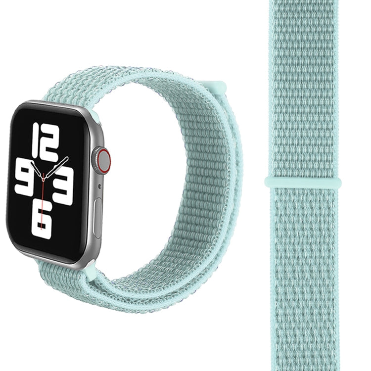 For Apple Watch 46mm / 49mm / 45mm / 44mm Simple Fashion Nylon Watch Band with Magic Stick(Mint Green) - Watch Bands by PMC TechLife | Online Shopping South Africa | PMC TechLife | Buy Now Pay Later Mobicred