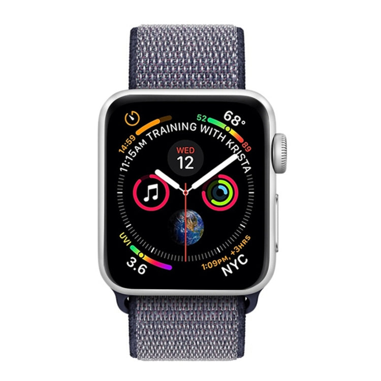 For Apple Watch 46mm / 49mm / 45mm / 44mm Simple Fashion Nylon Watch Band with Magic Stick(Navy Blue) - Watch Bands by PMC TechLife | Online Shopping South Africa | PMC TechLife | Buy Now Pay Later Mobicred