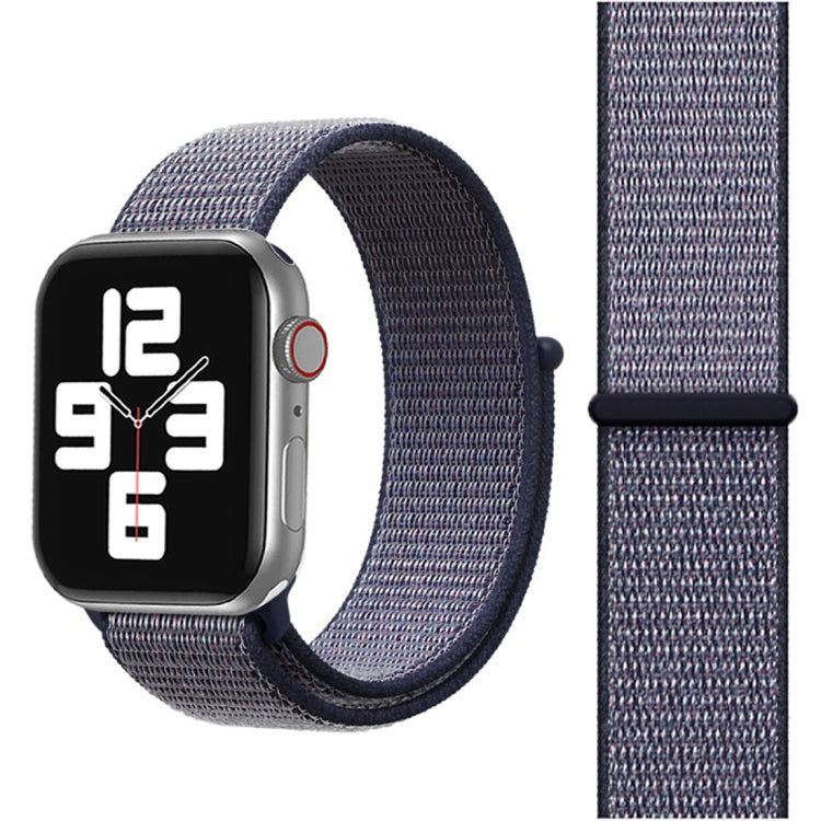 For Apple Watch 46mm / 49mm / 45mm / 44mm Simple Fashion Nylon Watch Band with Magic Stick(Navy Blue) - Watch Bands by PMC TechLife | Online Shopping South Africa | PMC TechLife | Buy Now Pay Later Mobicred