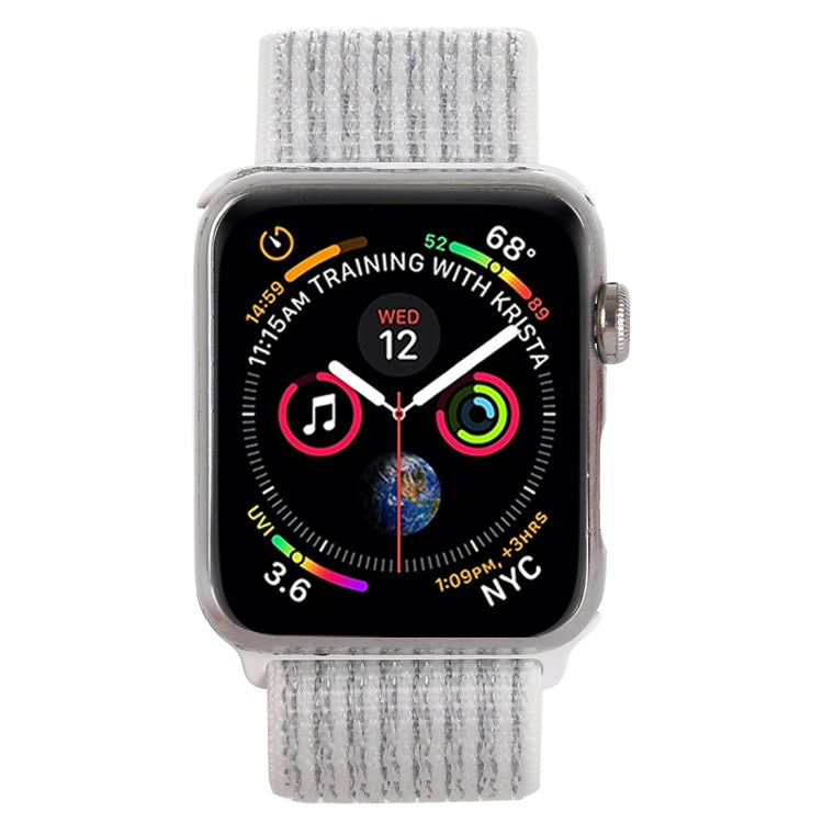 For Apple Watch 46mm / 49mm / 45mm / 44mm Simple Fashion Nylon Watch Band with Magic Stick(Silver) - Watch Bands by PMC TechLife | Online Shopping South Africa | PMC TechLife | Buy Now Pay Later Mobicred