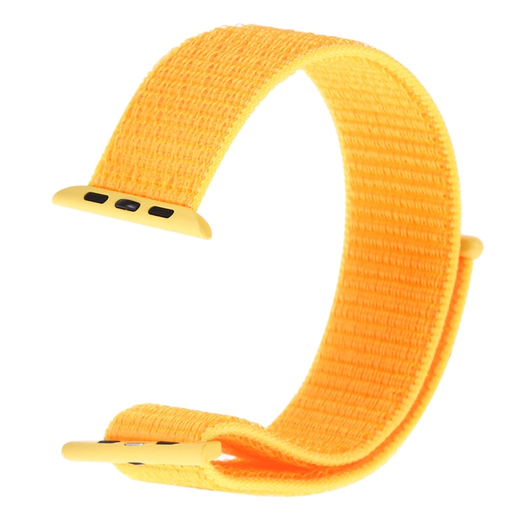 For Apple Watch 46mm / 49mm / 45mm / 44mm Simple Fashion Nylon Watch Band with Magic Stick(Yellow) - Watch Bands by PMC TechLife | Online Shopping South Africa | PMC TechLife | Buy Now Pay Later Mobicred