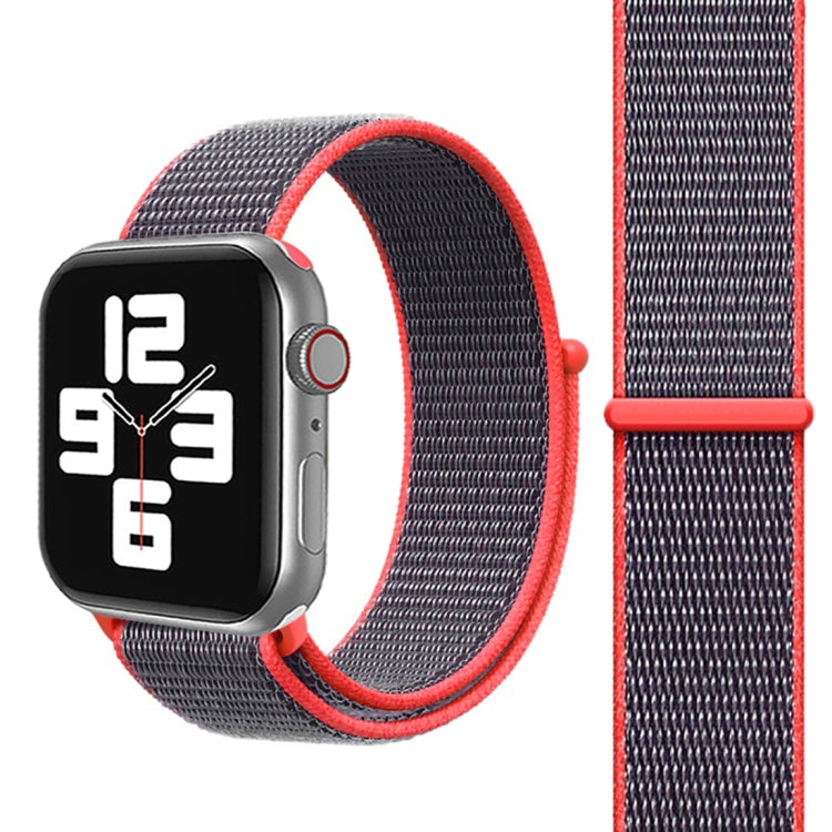 For Apple Watch 42mm / 41mm / 40mm / 38mm Simple Fashion Nylon Watch Band with Magic Stick(Magenta) - Watch Bands by PMC TechLife | Online Shopping South Africa | PMC TechLife | Buy Now Pay Later Mobicred