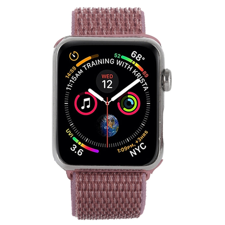 For Apple Watch 42mm / 41mm / 40mm / 38mm Simple Fashion Nylon Watch Band with Magic Stick(Purple) - Watch Bands by PMC TechLife | Online Shopping South Africa | PMC TechLife | Buy Now Pay Later Mobicred