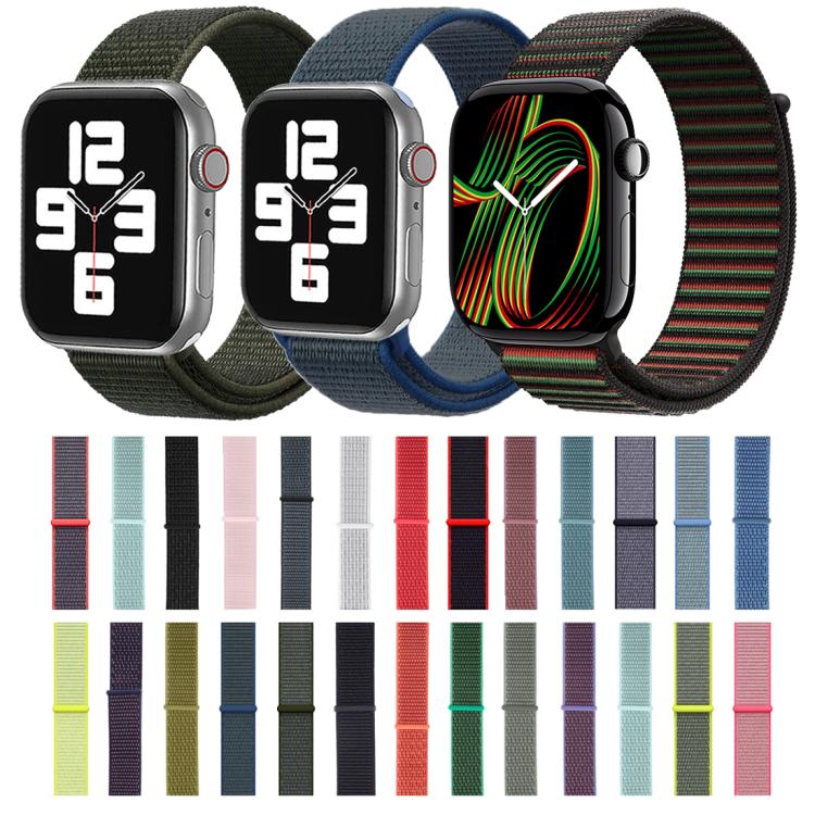 For Apple Watch 42mm / 41mm / 40mm / 38mm Simple Fashion Nylon Watch Band with Magic Stick(Light Purple) - Watch Bands by PMC TechLife | Online Shopping South Africa | PMC TechLife | Buy Now Pay Later Mobicred