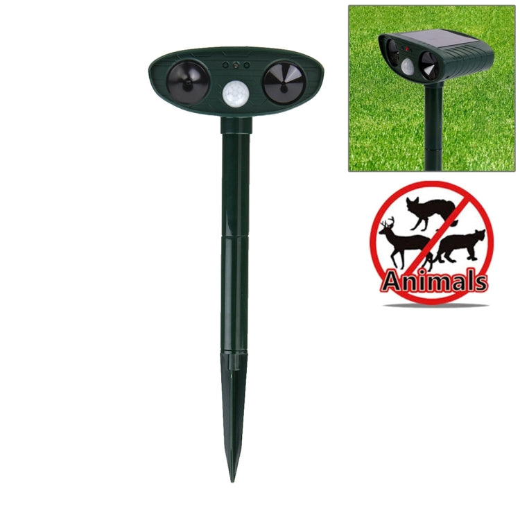 Powerful Ultrasonic Solar-powered Animal Repeller With PIR Sensor & Light Sensor - Outdoor Insect Repellent by PMC TechLife | Online Shopping South Africa | PMC TechLife