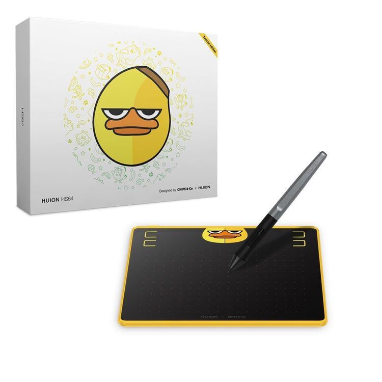 HUION HS64 Chips Special Edition 5080 LPI Art Drawing Tablet with Battery-free Pen for Fun - free shipping - PMC TechLife - Order now!