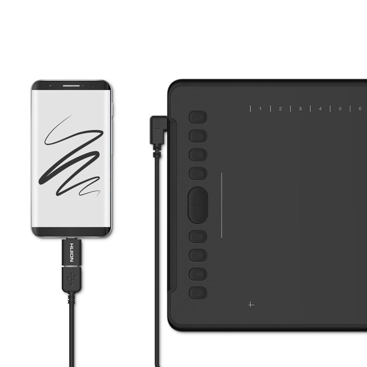HUION H1161 5080 LPI Touch Strip Art Drawing Tablet for Fun, with Battery-free Pen & Pen Holder - free shipping - PMC TechLife - Order now!