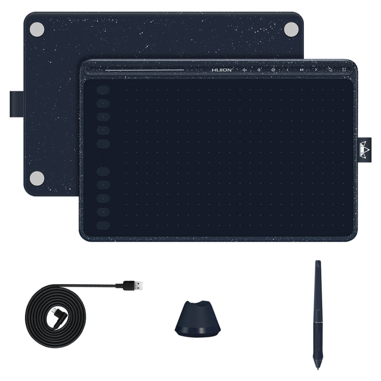 HUION HS611 5080 LPI Touch Strip Art Drawing Tablet for Fun, with Battery-free Pen & Pen Holder(Blue) - free shipping - PMC TechLife - Order now!