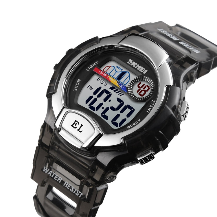 SKMEI 1450 Women Transparent Digital Watch 50m Waterproof Sports Watch with LED Light(Black) - free shipping - PMC TechLife - Order now!
