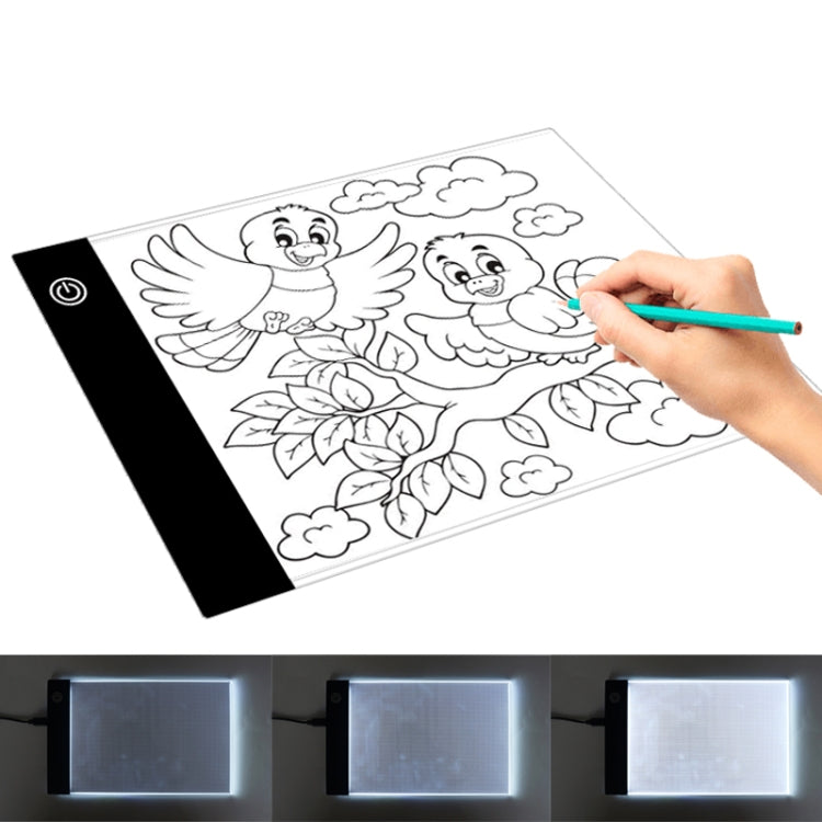 2.2W 5V LED Three Level of Brightness Dimmable A5 Acrylic USB Copy Boards Anime Sketch Drawing Sketchpad -  by PMC TechLife | Online Shopping South Africa | PMC TechLife | Buy Now Pay Later Mobicred