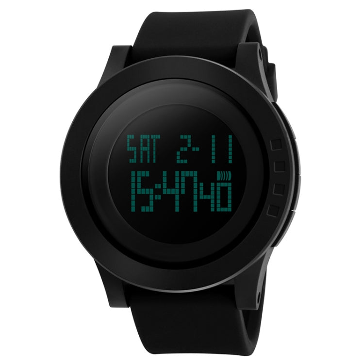 SKMEI 1142 Multifunctional Men Outdoor Sports Noctilucent Waterproof Silica Gel Digital Watch (Black) - free shipping - PMC TechLife - Order now!