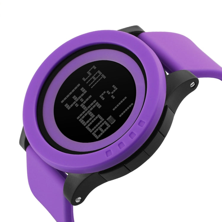 SKMEI 1142 Multifunctional Men Outdoor Sports Noctilucent Waterproof Silica Gel Digital Watch (Purple) - free shipping - PMC TechLife - Order now!