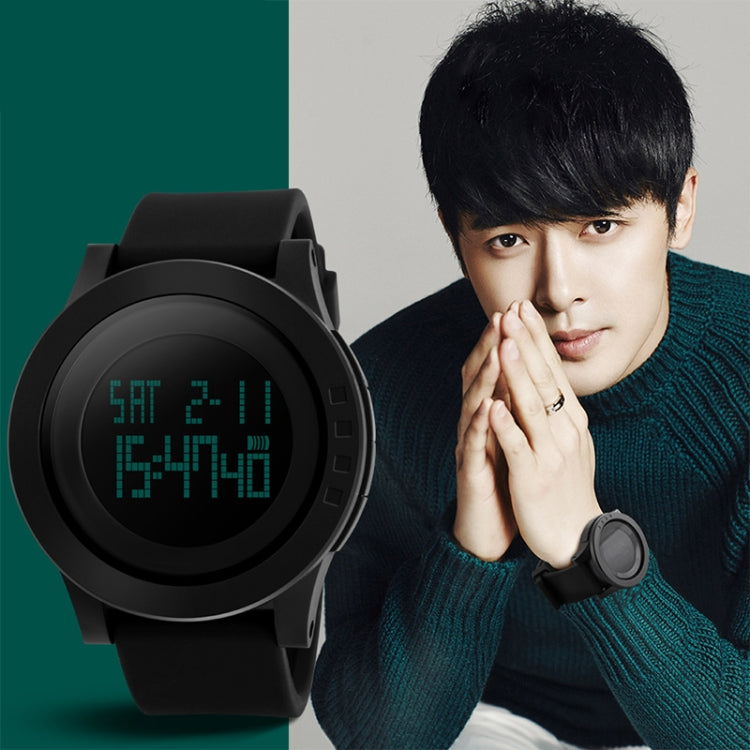 SKMEI 1142 Multifunctional Men Outdoor Sports Noctilucent Waterproof Silica Gel Digital Watch (Purple) - free shipping - PMC TechLife - Order now!