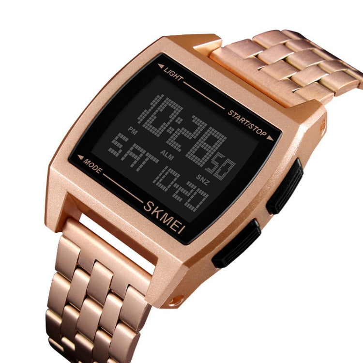 SKMEI 1368 Multifunctional Men Outdoor Sports Noctilucent Waterproof Digital Watch(Rose Gold) - free shipping - PMC TechLife - Order now!