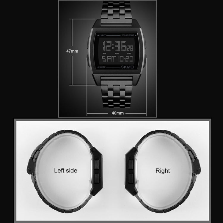 SKMEI 1368 Multifunctional Men Outdoor Sports Noctilucent Waterproof Digital Watch(Rose Gold) - free shipping - PMC TechLife - Order now!