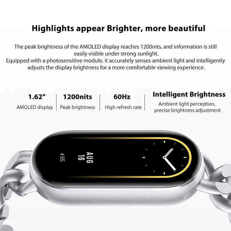 Original Xiaomi Smart Band 9 1.62 inch AMOLED Screen 5ATM Waterproof Smart Watch, Support Blood Oxygen / Heart Rate Monitor (Black) - free shipping - PMC TechLife - Order now!