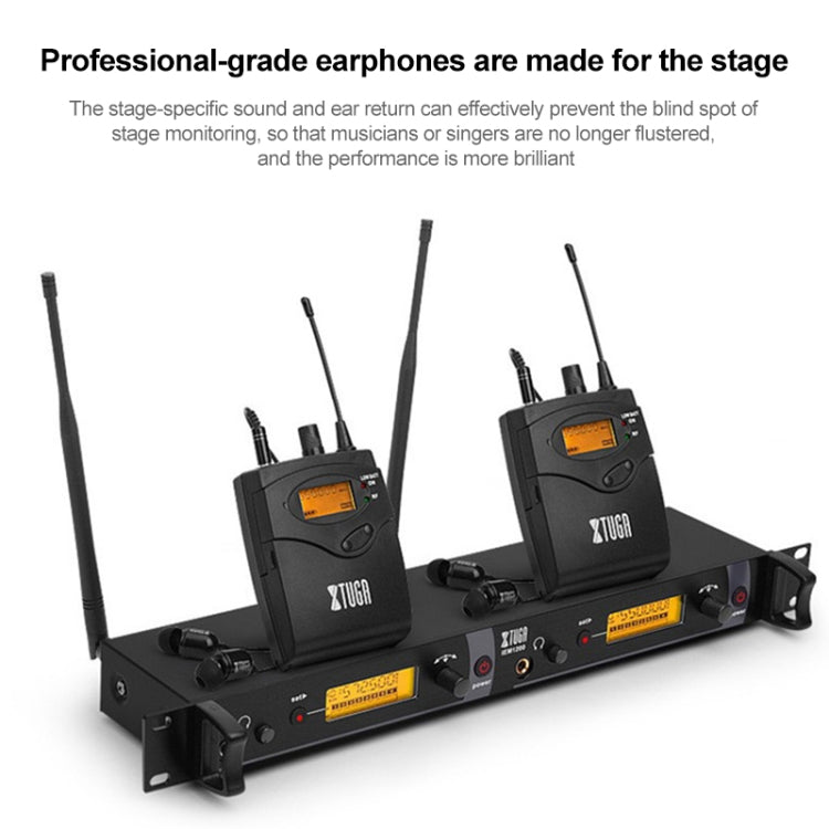 XTUGA IEM1200 Wireless Transmitter 5 Bodypack Stage Singer In-Ear Monitor System(US Plug) - free shipping - PMC Jewellery - Order now!